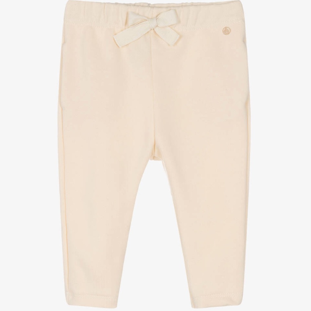 Petit Bateau Ivory Organic Cotton Joggers